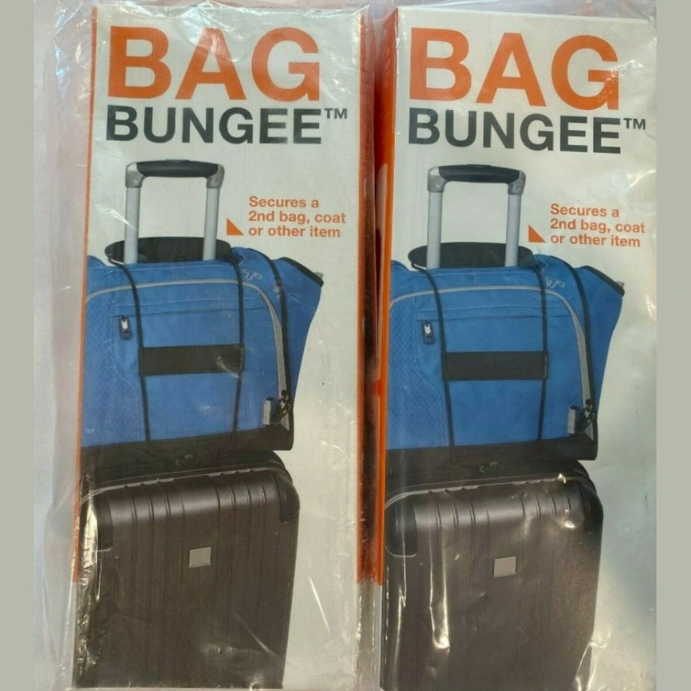 NEW SET of 2 Travelon Bag Bungee Luggage Carry Two Bags as One Attachment System